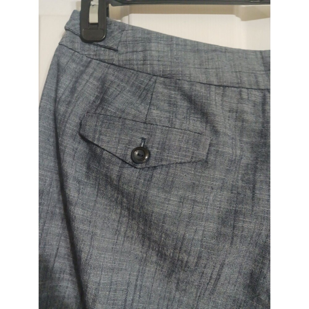Women's Larry Levine Stretch Blue Capri Pants Size 10 - Picture 8 of 9